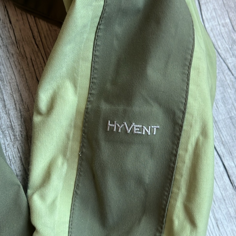 The North‎ Face Green & Gray HyVent Jacket Women’s X Small - Picture 3 of 15